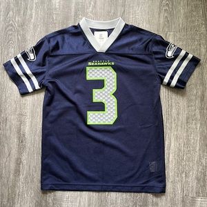Size 6/7 NFL Team Apparel Seahawks Wilson Jersey